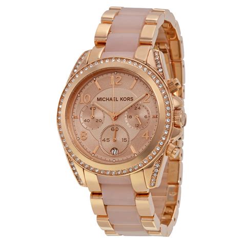 michael kors blair chronograph|Blair Mini Pavé Rose Gold.